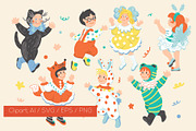 Retro kids masquerade, a Person Illustration by Carpet Tapete Pretzel (Thumbnail 3 of 18)