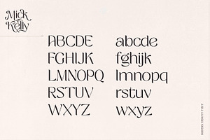 Mick Kelly - Beauty Font