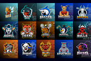 50 Animals Sport Mascot Team Badge, a Branding & Logo Template by Becris (Thumbnail 6 of 7)