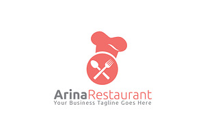 Arina Restaurant Logo Template