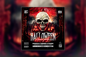 Halloween Party Flyer, a Flyer Template by creative-mint