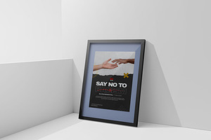 Frame Poster - Mockup, a Print Template by Bokuto