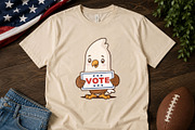 Cute Kawaii Bald Eagle Vote Cartoon, an Animal Illustration by Vector Kitchen by Zoljo (Thumbnail 3 of 3)