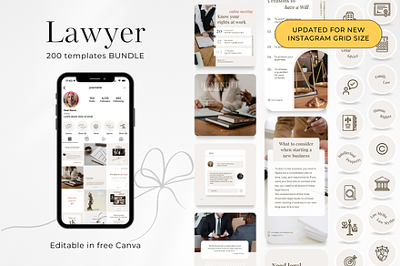 200 Lawyer Social Media BUNDLE, a Social Media Template by PatternLab.