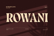 Rowani Elegant Serif Font Typeface, a Serif Font by Graphicxell (Thumbnail 1 of 10)