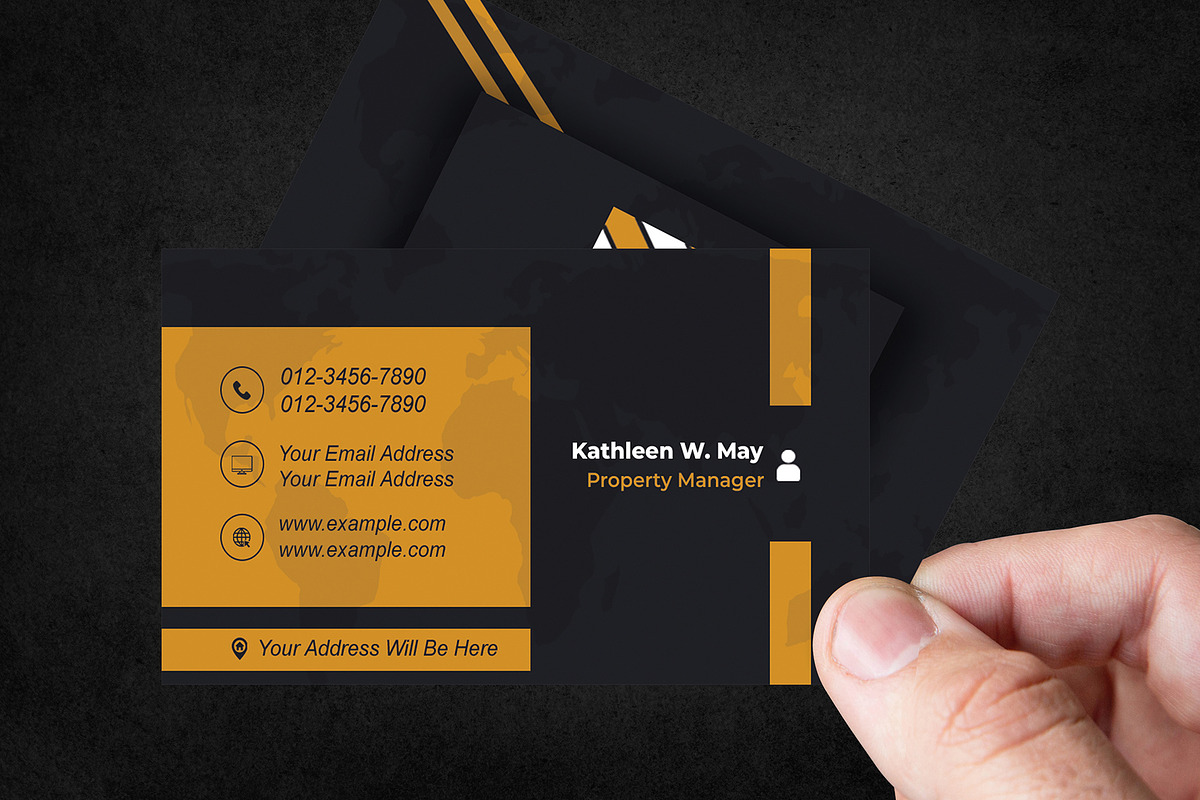 Gradient Business Card PSD preview 3