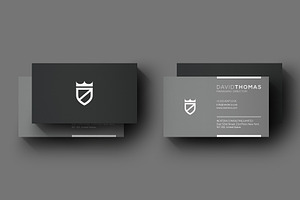 Minimal Grey Business Card
