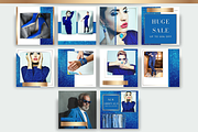 Blue Instagram Pack for Canva, a Social Media Template by Innova Studio (Thumbnail 9 of 9)
