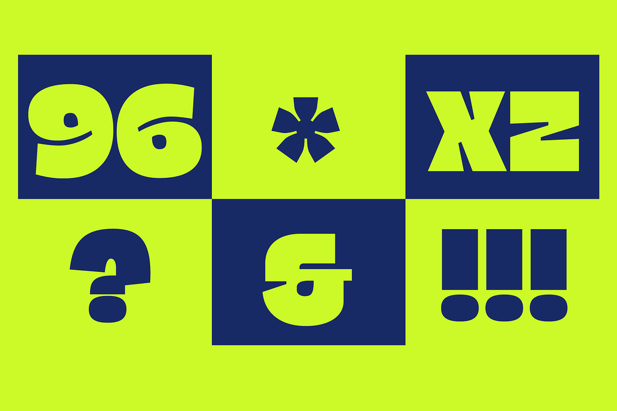 Blogh; Fat and Quirky Display Font, a Sans Serif Font by Eko Bimantara (Photo 6 of 9)