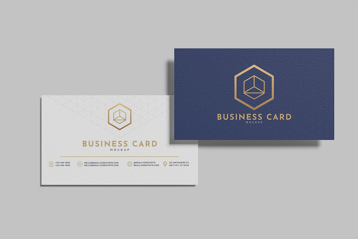 Business Card Mockup, an Advertising Mockup by Graphiculon (Photo 2 of 11)