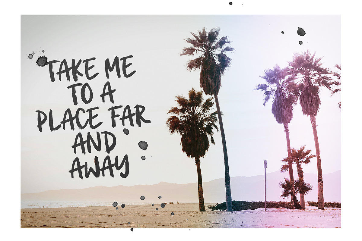 Girl Crush bold brush font preview 7