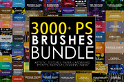 3000 Photoshop Stamp Brushes Bundle, a Brush Add-On by ArtistMef (Thumbnail 1 of 19)