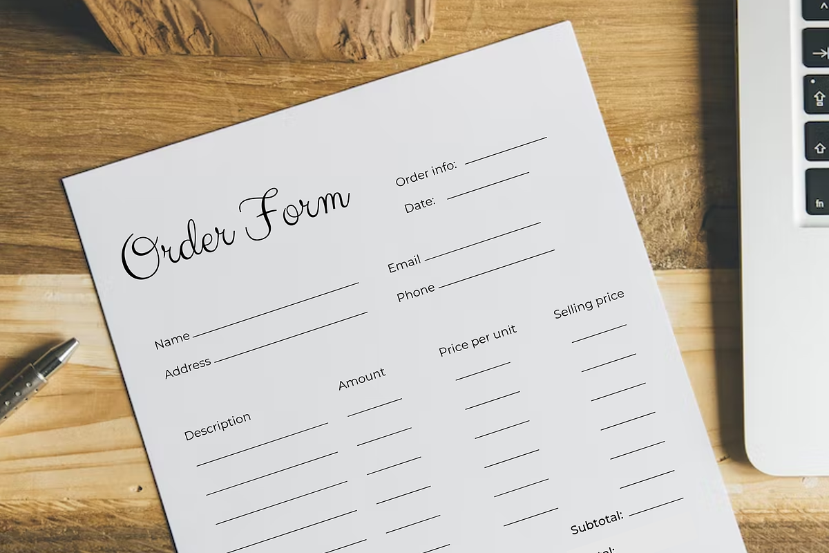 Business Order Form, a Stationery Template by Zqdo (Photo 2 of 3)