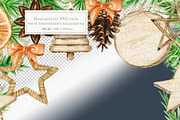 Boho Christmas wreath frame, an Object Graphic by svetlanaARTdreams (Thumbnail 16 of 16)