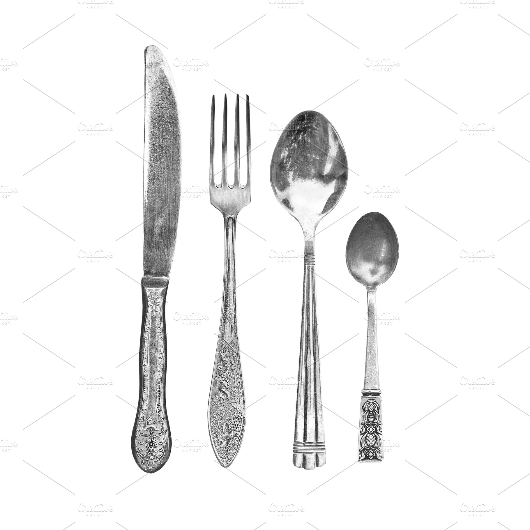 Vintage flatware kitchen utensils, a Food & Drink Photo by BOOCYS