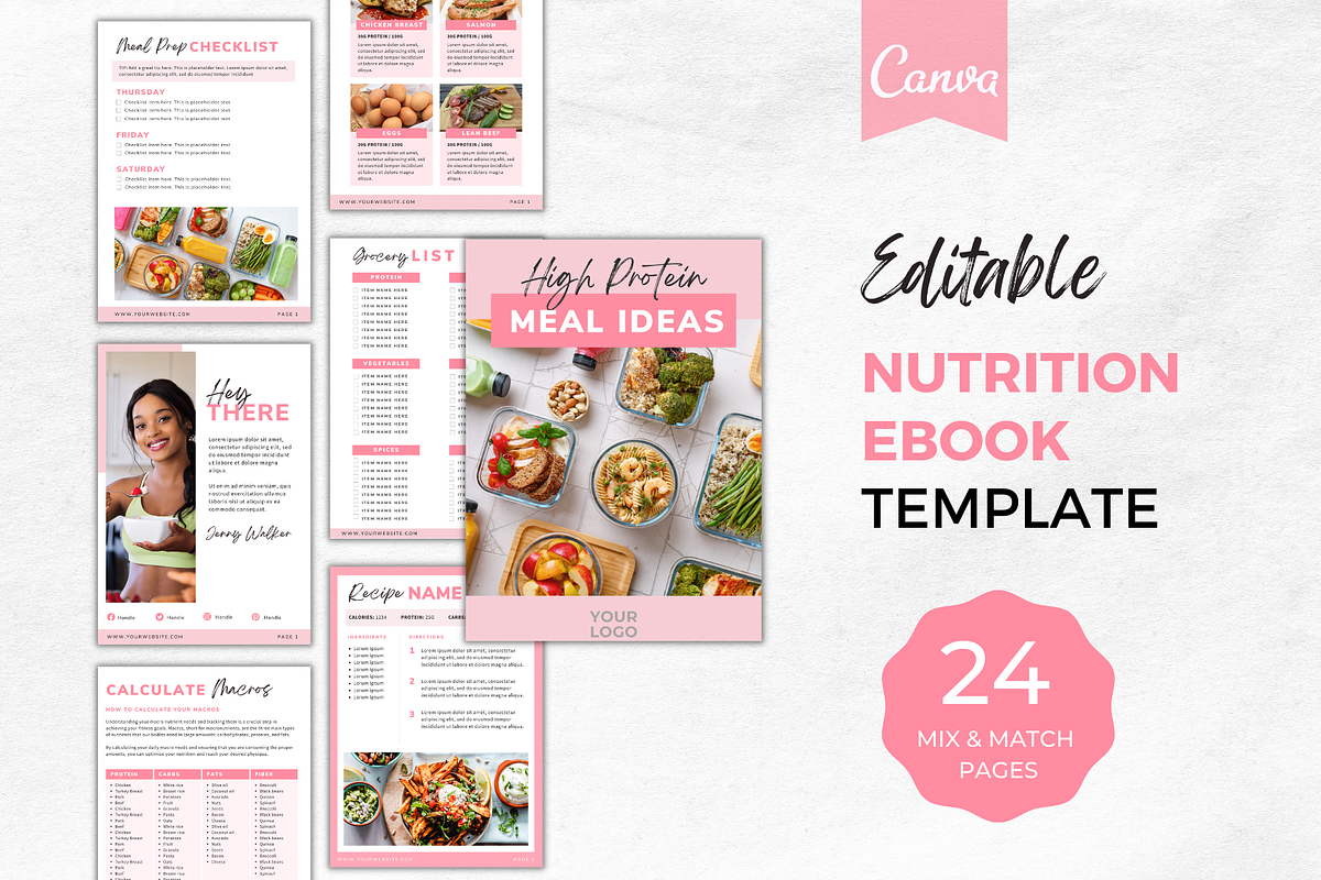Nutrition Fitness Meal Plan eBook, a Marketing Template by Motion Studio (Photo 1 of 9)