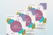 Art Exhibition Flyer or Leaflet, a Flyer Template by Minimalist Studio (Thumbnail 2 of 2)