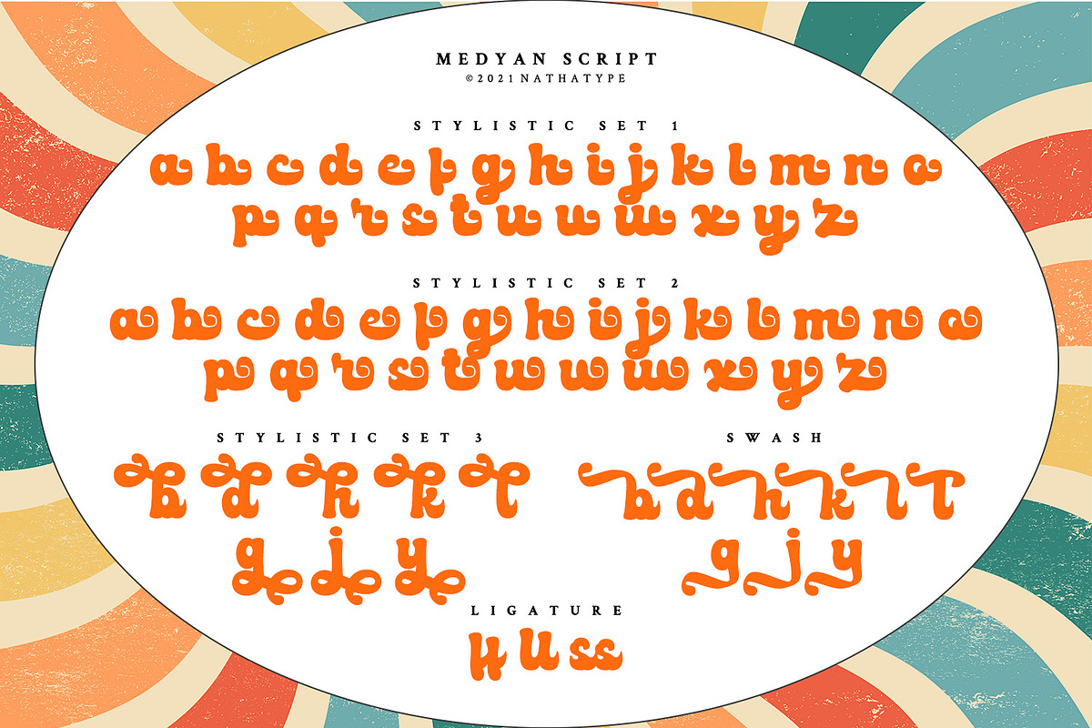 Medyan Script, a Script Font by Vintage Division (Photo 9 of 10)