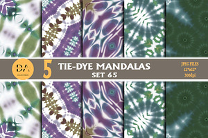 Tie Dye Mandalas Set 65