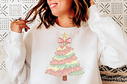Hand Painted Coquette Christmas Tree, an Illustration by SinaCreation (Thumbnail 5 of 7)
