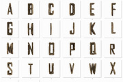 Grunge Wood - 3D Lettering + Font, a Font by MIIM (Thumbnail 4 of 4)