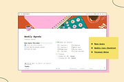 Cute Notion Weekly Agenda, an App Template by Marinastu (Thumbnail 3 of 4)