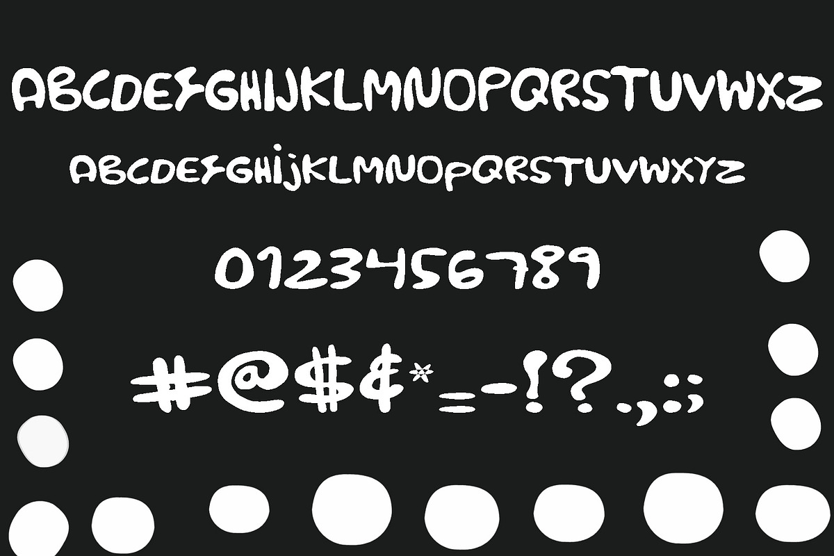 Bubbly font, is a fun and wet font!, a Font by Sofs designs (Photo 4 of 4)