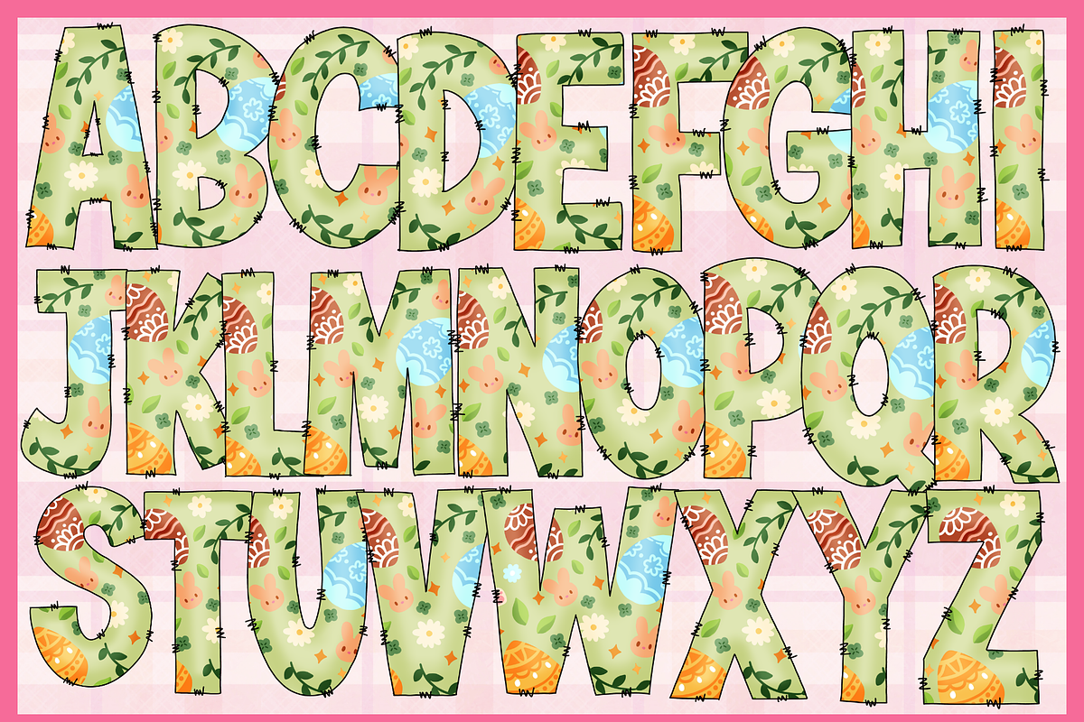 Easter Cutie-PNG fonts, a Font by It me digital art (Photo 8 of 8)