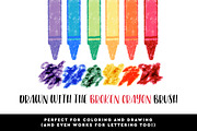Crayon Procreate Brushes, a Brush Add-On by Hewitt Avenue (Thumbnail 4 of 6)