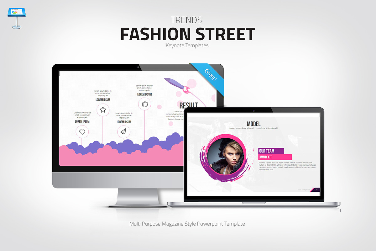 Fashion Keynote template, a Presentation Template by Stock Shape (Photo 1 of 12)