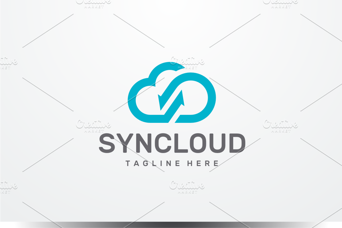 Sync Cloud Logo, a Branding & Logo Template by yopie