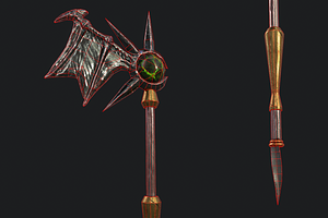 5 Fantasy Stylish Staff -PBR-