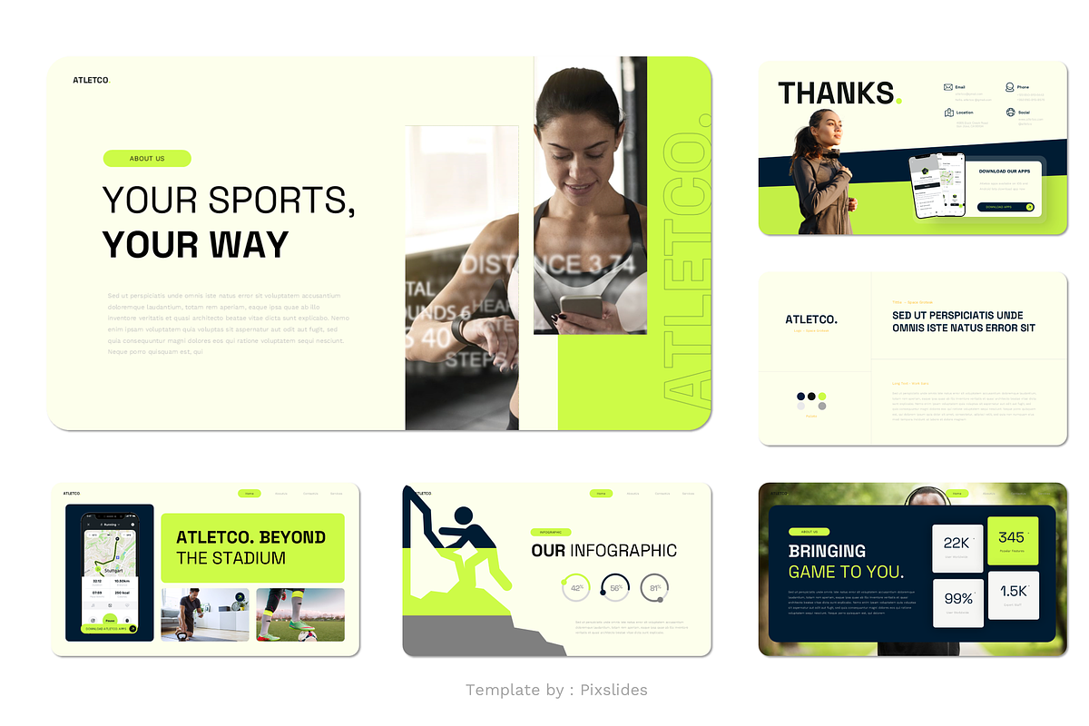 Sport Apps Keynote, a Presentation Template by Pixslides (Photo 4 of 4)