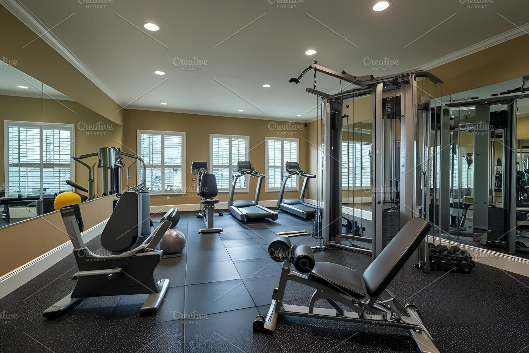 Gym sport center stock image, a Sports & Recreation Photo by ComfortQ
