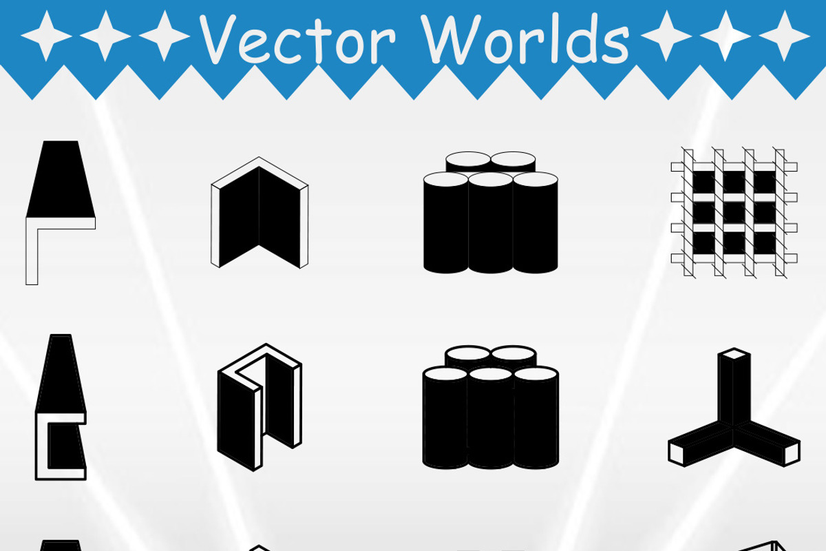 Steel Beam SVG, Steel Beam SVG, an Object Graphic by VectorWorlds (Photo 2 of 3)
