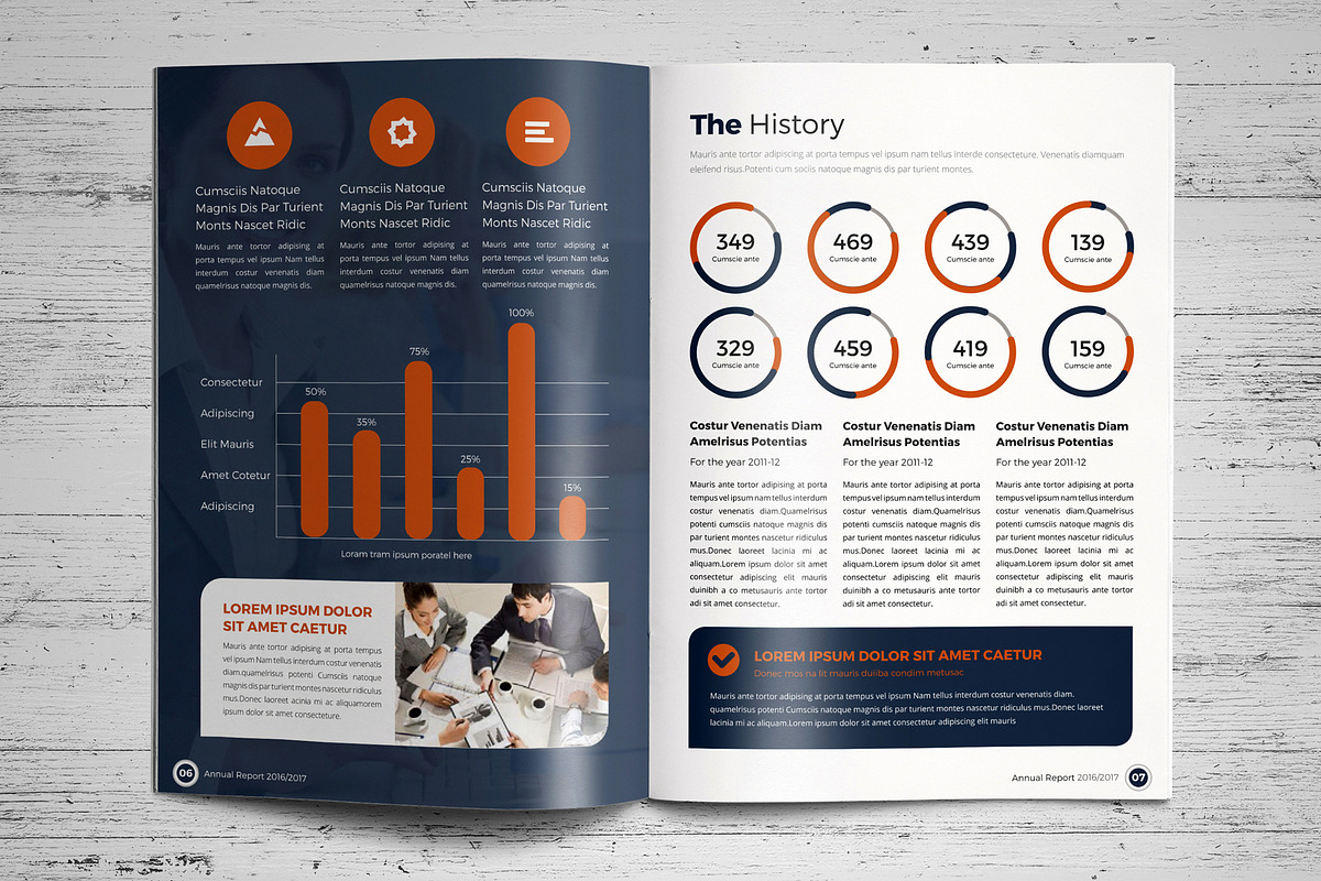 Annual Report Template V3, a Brochure Template by JanySultana (Photo 4 of 14)