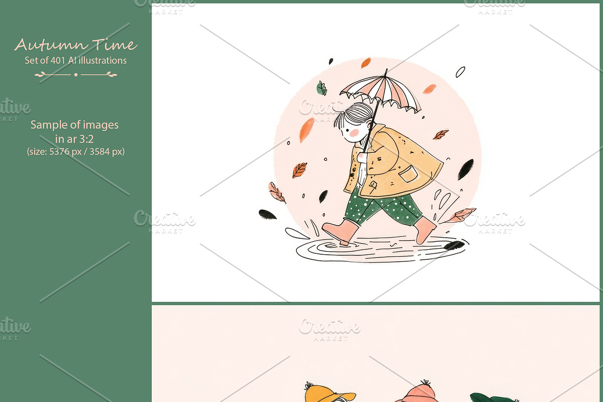 Autumn Time 3- 401 AI illustrations, a Seasonal Illustration by Pundateam (Photo 3 of 12)