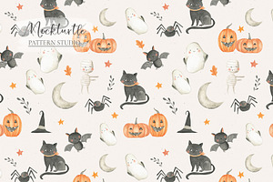 Halloween Seamless Pattern