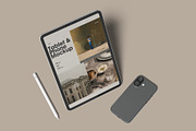 ipad Pro and iphone 16 Mockup, an iPad Mockup by Bangdastudio (Thumbnail 8 of 11)