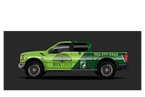 Custom Tree Service Truck Design, a Work Illustration by CarWrap design