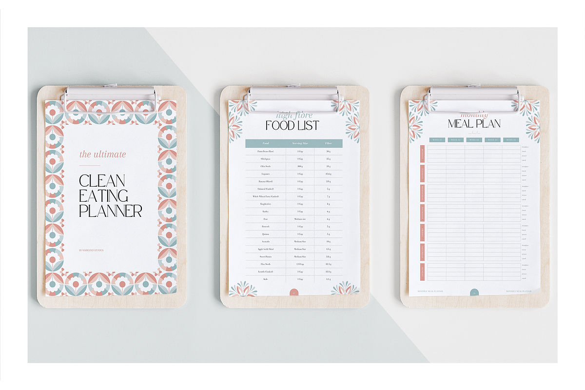 The Clean Eating Planner | Canva PDF, a Magazine Template by Marigold Studios (Photo 8 of 9)