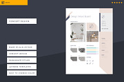 Calm Concept Design Mood Boards, a Stationery Template by Egotype (Thumbnail 4 of 9)
