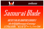 samurai blade font, a Font by weknow (Thumbnail 1 of 5)