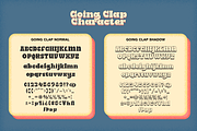 Going Clap - Free Bonus Assets, a Slab Serif Font by Dharmas Foundry (Thumbnail 15 of 15)