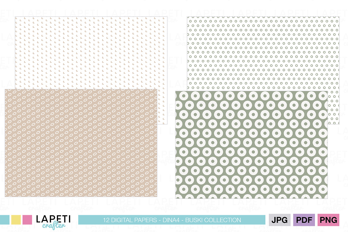 Neutral & Aesthetic Digital Paper, a Pattern Graphic by Lapeticrafter (Photo 5 of 5)