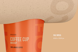 Coffee Cups Holder, Carrier Mockup