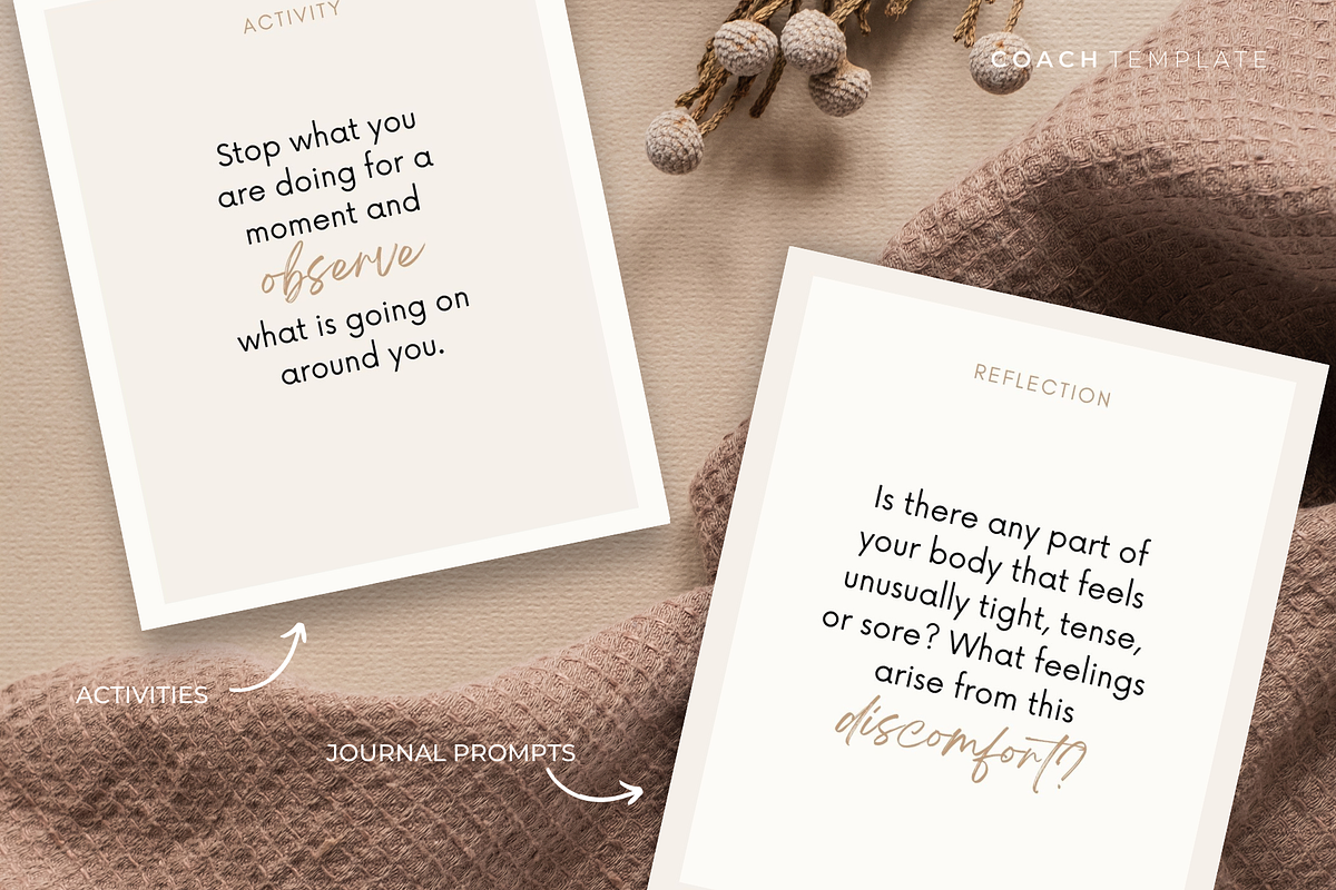 Mindfulness Card Deck Canva Template, a Card Template by COACHTEMPLATE (Photo 6 of 11)