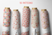 Happy Valentine's day heart bundle, a Pattern Graphic by RevolutionizZed (Thumbnail 5 of 13)
