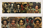 GOTHIC AND RENAISSANCE FAIRY PAPER, a Person Illustration by Daring Digies (Thumbnail 3 of 10)