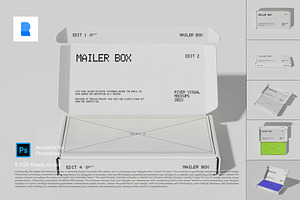 Mailer Box Packaging Mockup